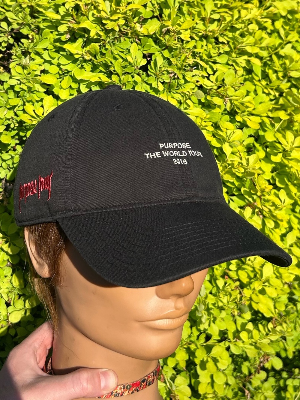 Vintage 2016 Justin Bieber Purpose World Tour strapback cap hat band concert